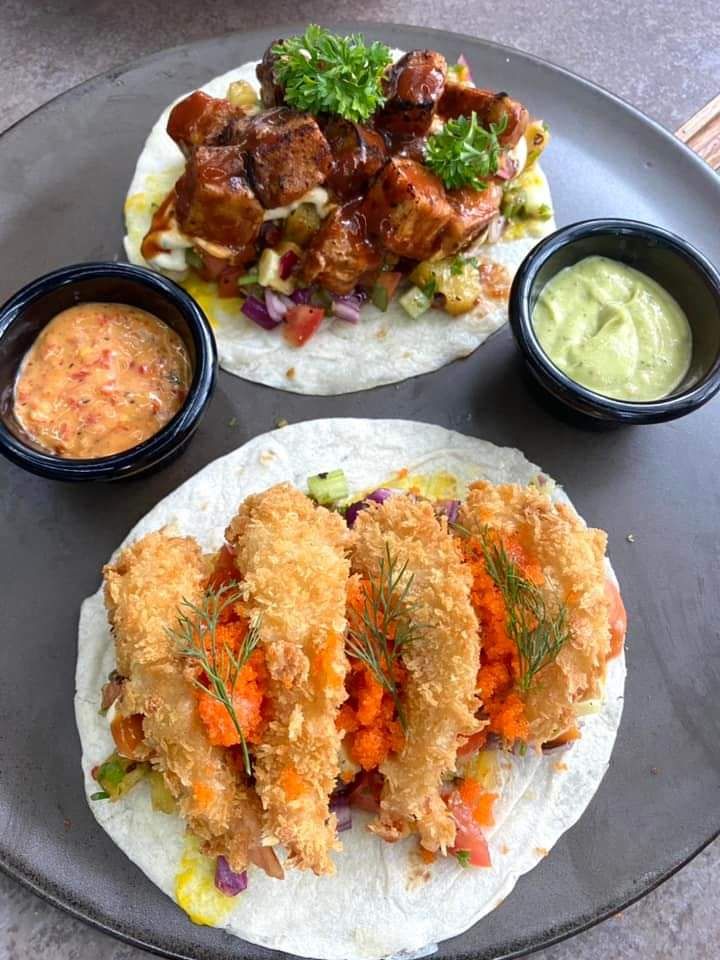 ทาโก้ (not a Taco) - Signature Thai-Mexican Fusion Taco Set (2 Large Tacos)