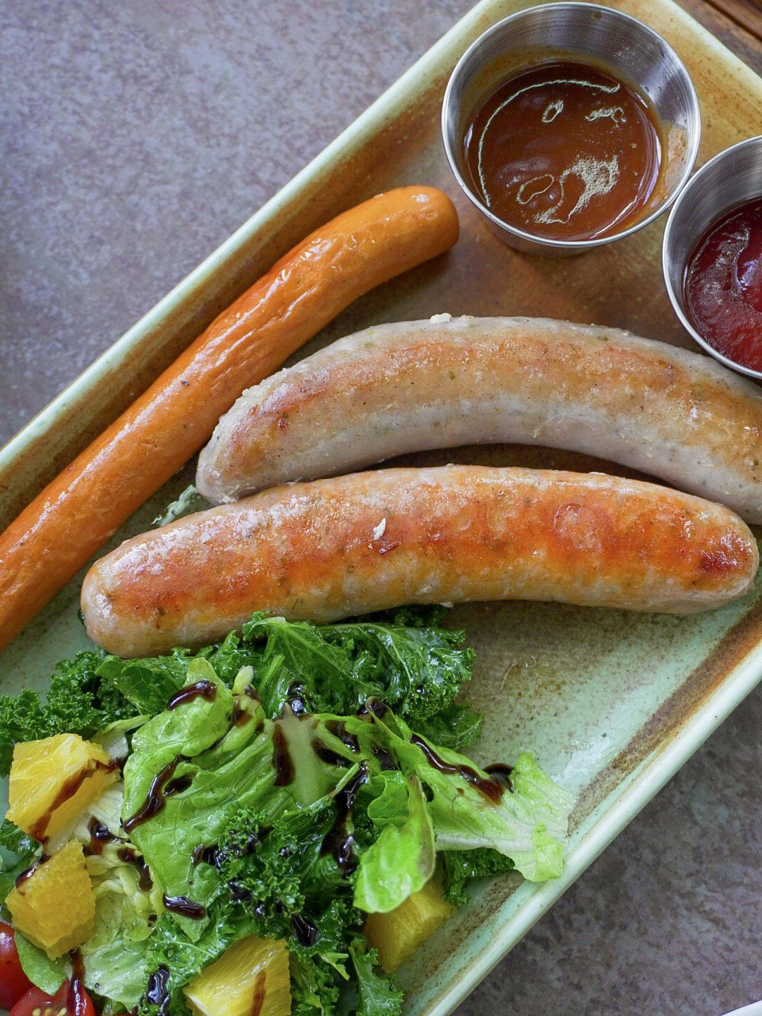 Homemade Fresh Sausages Trio Italian Style